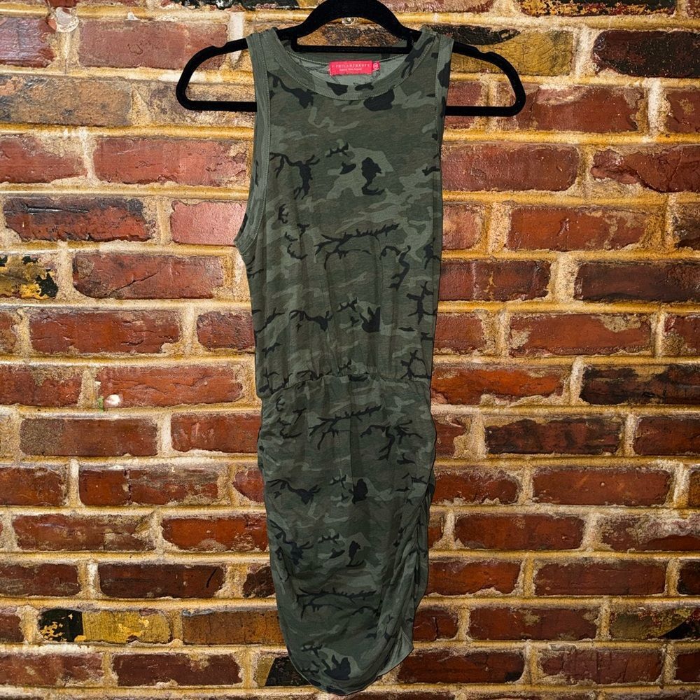 n:PHILANTHROPY Camouflage Majorica Sleeveless Camo Dress, Size XS